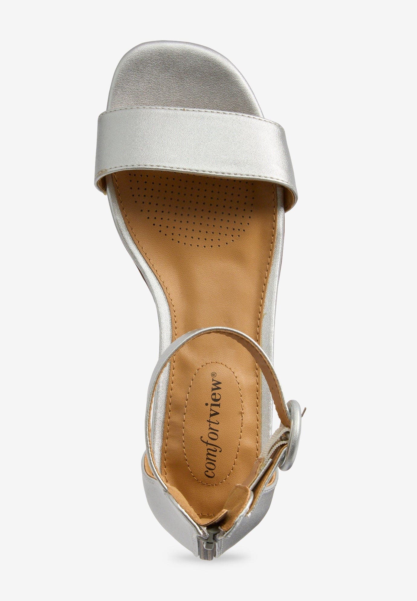 The Alora Sandal, Alternate, color, SILVER