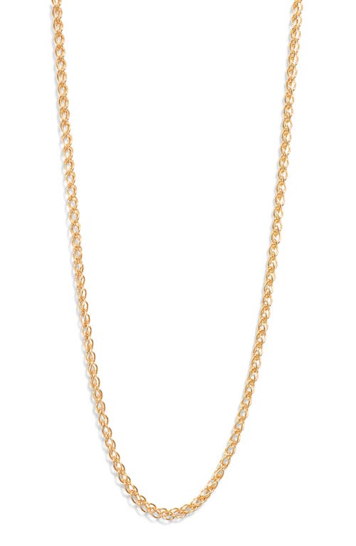 Argento Vivo Sterling Silver G Popcorn Chain Necklace In Gold