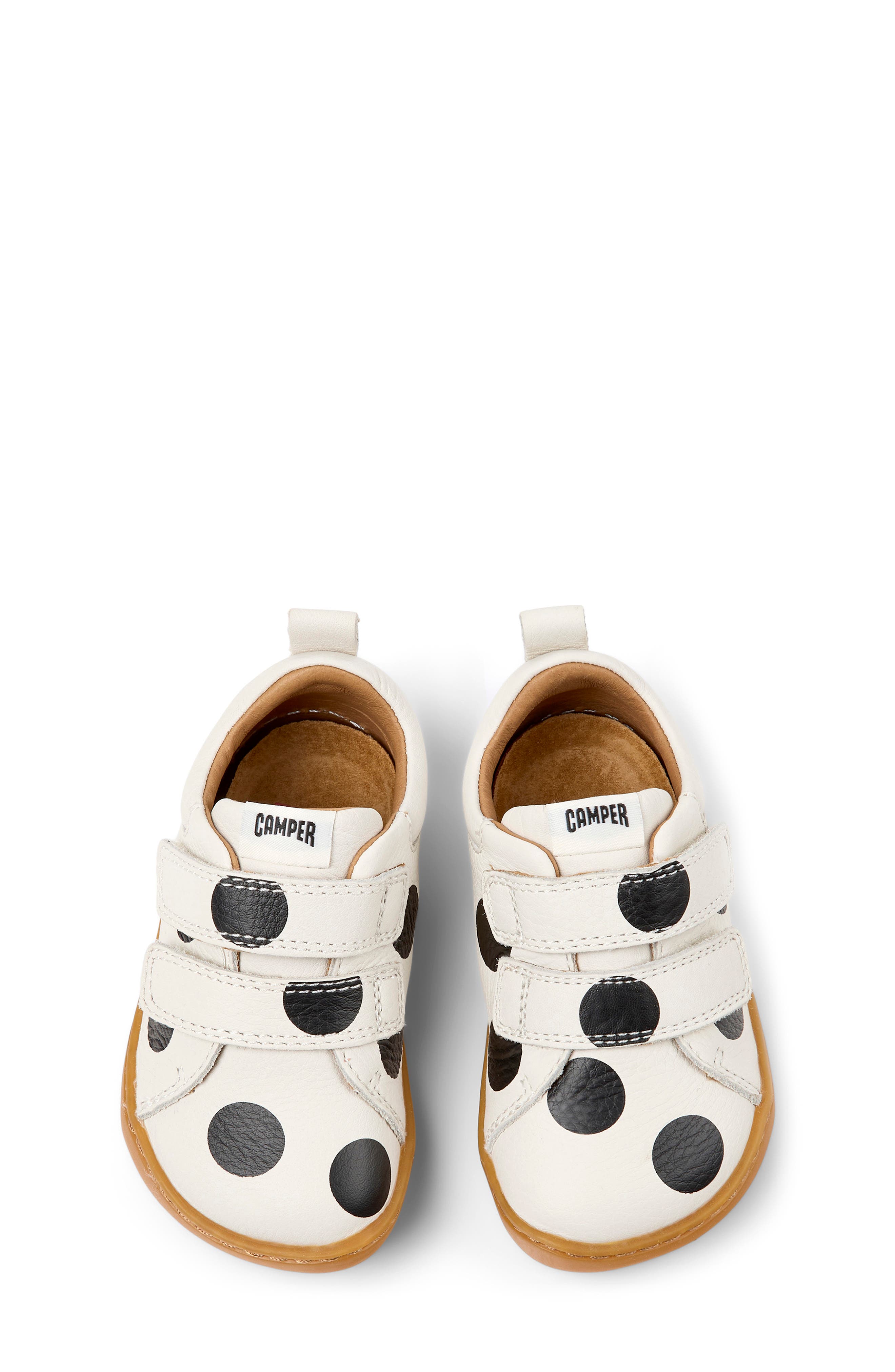 Moomin Peu Cami Twins First Walker Strap Shoe, Alternate, color, MULTI - BEIGE