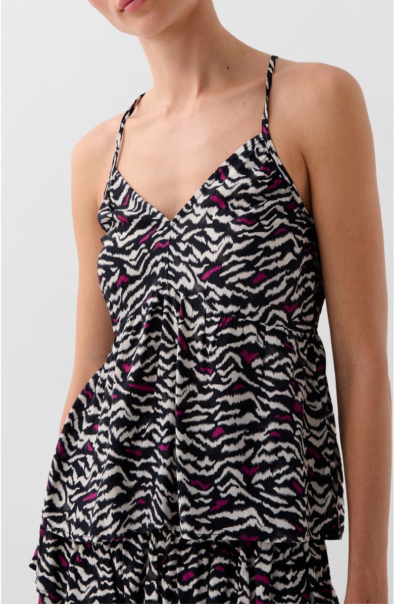 Scalpers Ruffle Mini Top, Main, color, Black