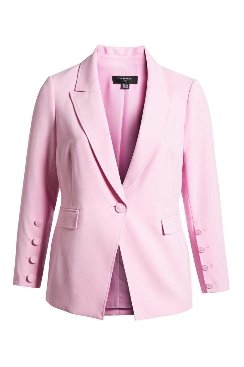 One-Button Blazer, Alternate, color, PINK MACAROON