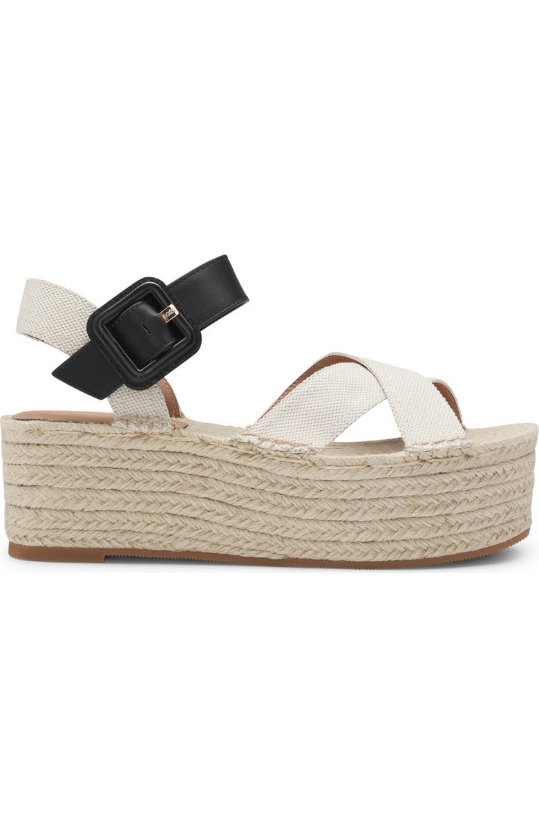 BOSS Machica Espadrille Ankle Strap Platform Wedge Sandal, Main, color, Natural