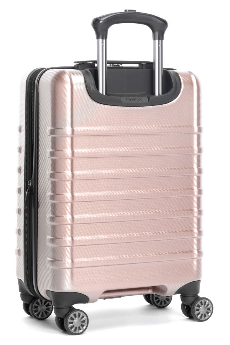 Rollmaster™ Lite 20-Inch Expandable Carry-On Hardside Spinner Luggage, Alternate, color, ROSE CARBON FIBER