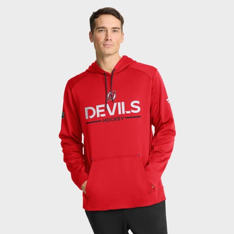 Men's Fanatics Red New Jersey Devils Authentic Pro Rink Hoodie
