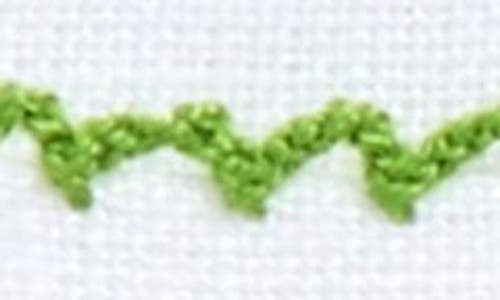 Tina Chen Designs Picot Edge Set Of 4 Linen Cocktail Napkins In Green