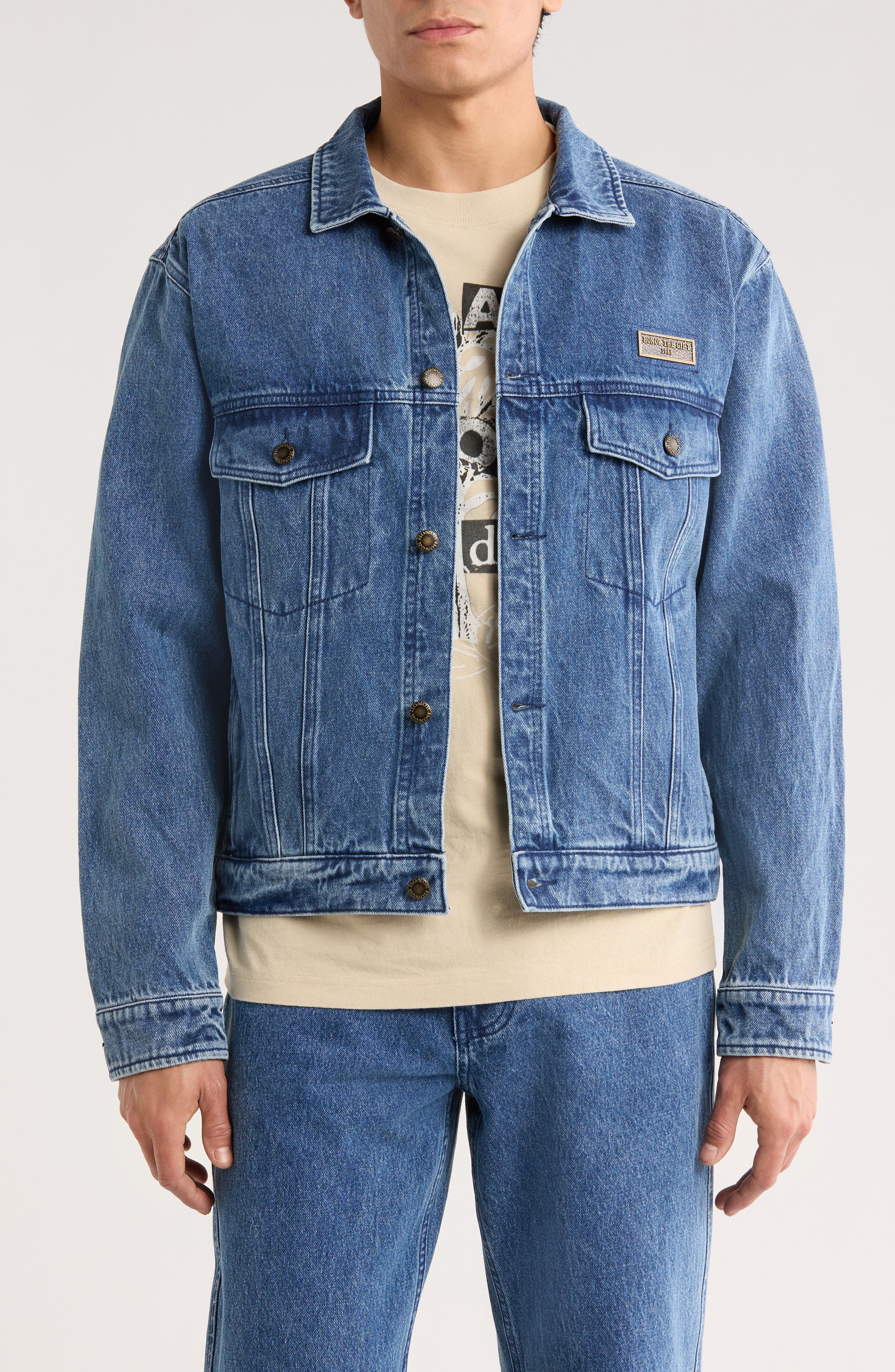 Washed Denim Trucker Jacket