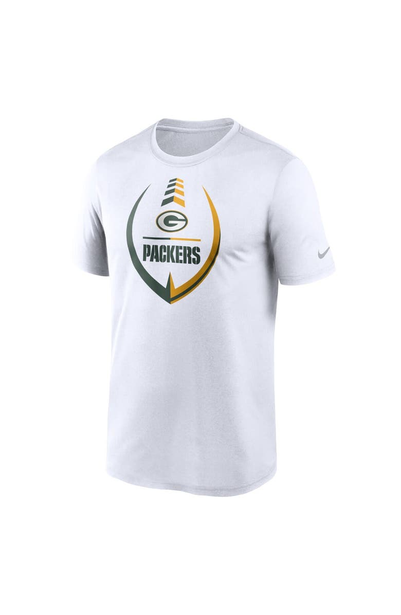Nike Men's Nike White Green Bay Packers Icon Legend Performance T-Shirt, Alternate, color,