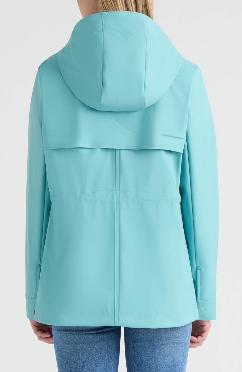 Hunter Abbey Water Repellent Rubberized Rain Jacket, Alternate, color, Water