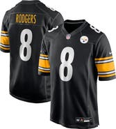 Nike Men's Nike Aaron Rodgers Black Pittsburgh Steelers Game Jersey