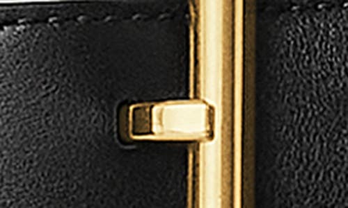 Bottega Veneta Cintura Intrecciato Leather Belt In 1019 Black-m Brass
