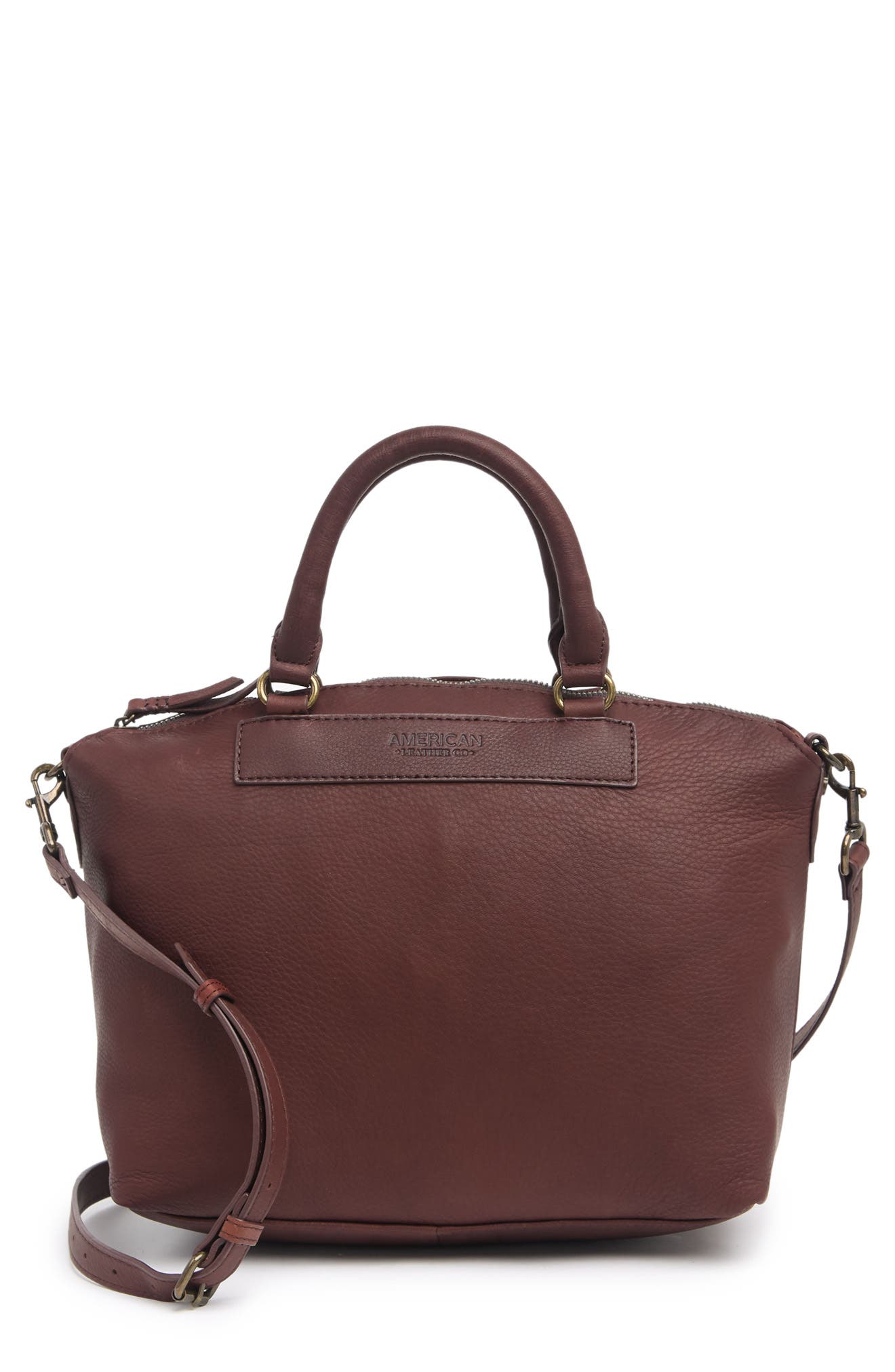 AMERICAN LEATHER CO. Bassett Dome Leather Satchel (Women) | Nordstromrack
