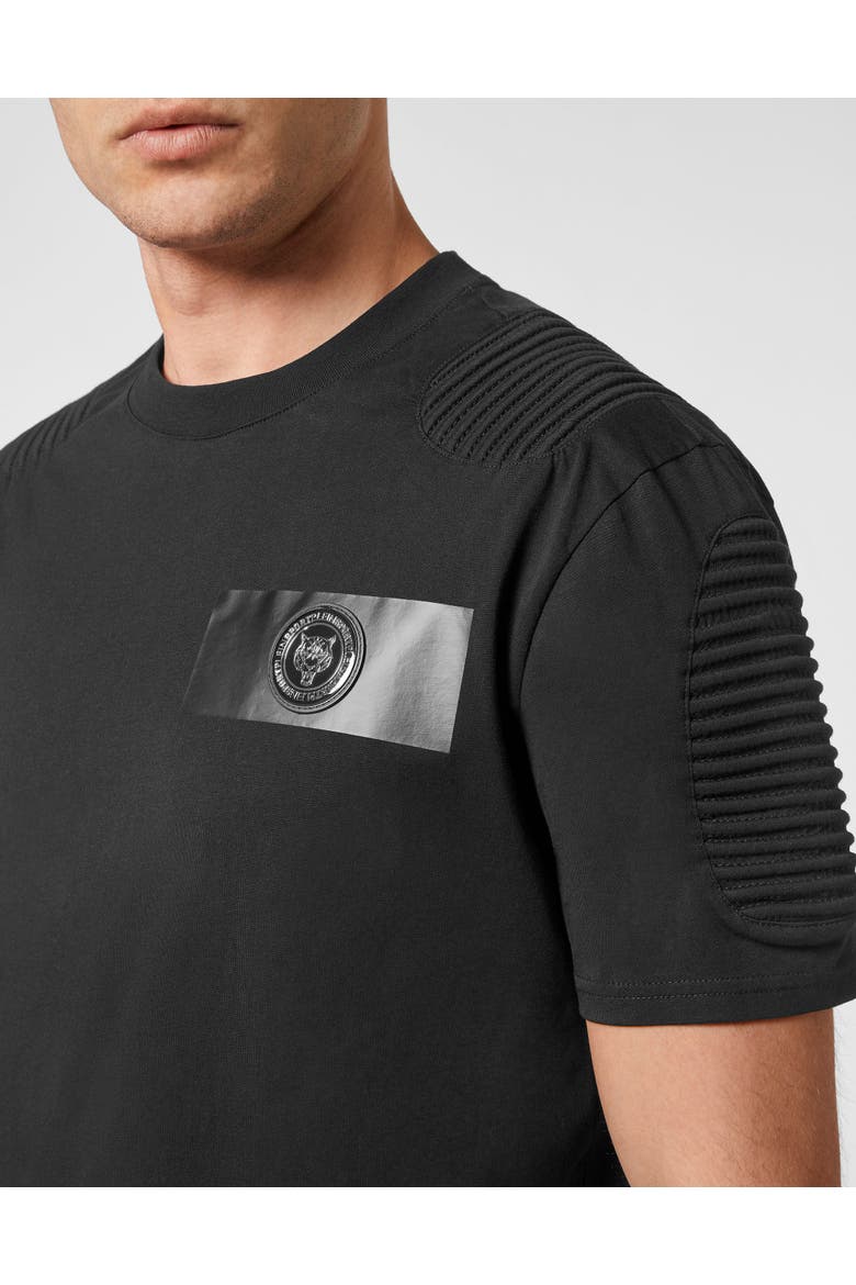 T-Shirt Round Neck Men, Alternate, color, black