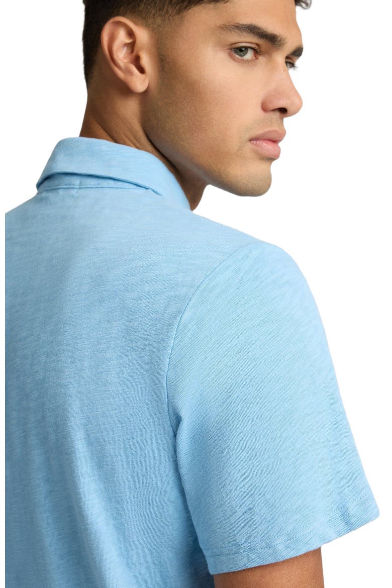 Heavyweight Slub Polo, Alternate, color, SEAPORT