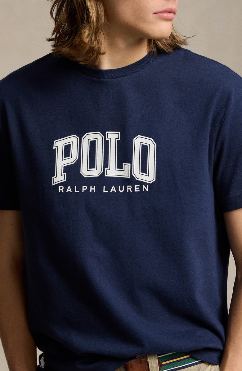 Polo Ralph Lauren Cotton Jersey Graphic T-Shirt, Alternate, color, Cruise Navy