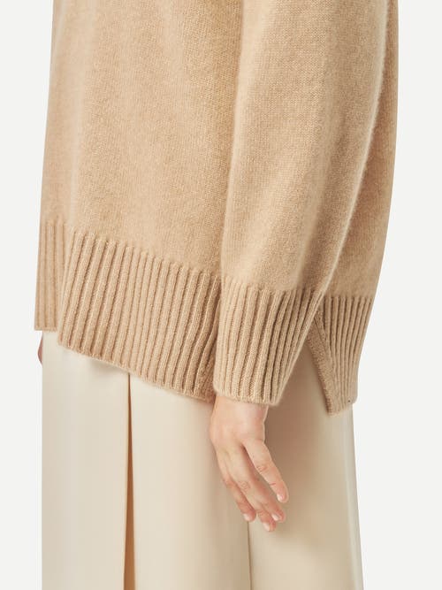 Gobi Mongolian Cashmere Loose-fit Cashmere Sweater In Beige