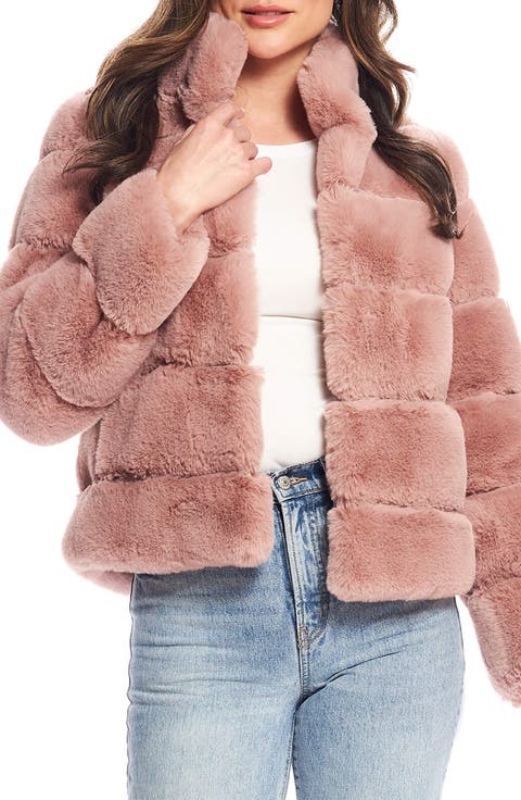 Posh Quilted Faux Fur Jacket