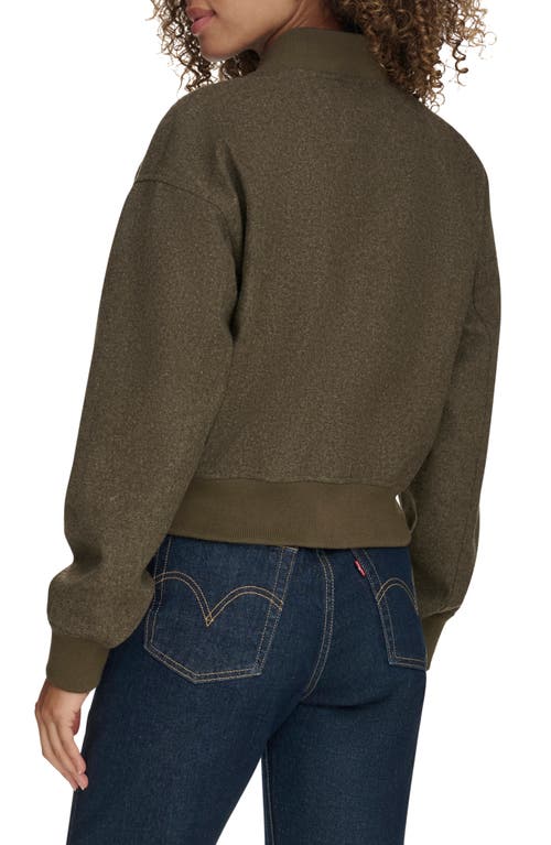 Levi's® Faux Shearling Bomber Jacket In Green