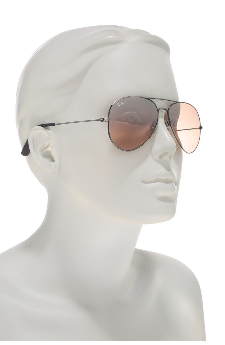 Ray-Ban 58mm Aviator Sunglasses, Main, color, 