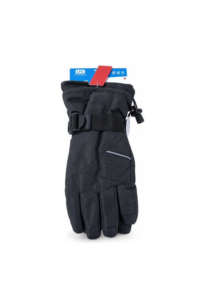 Men's Plush Lined Insulated Ski Glove, Alternate, color, Black