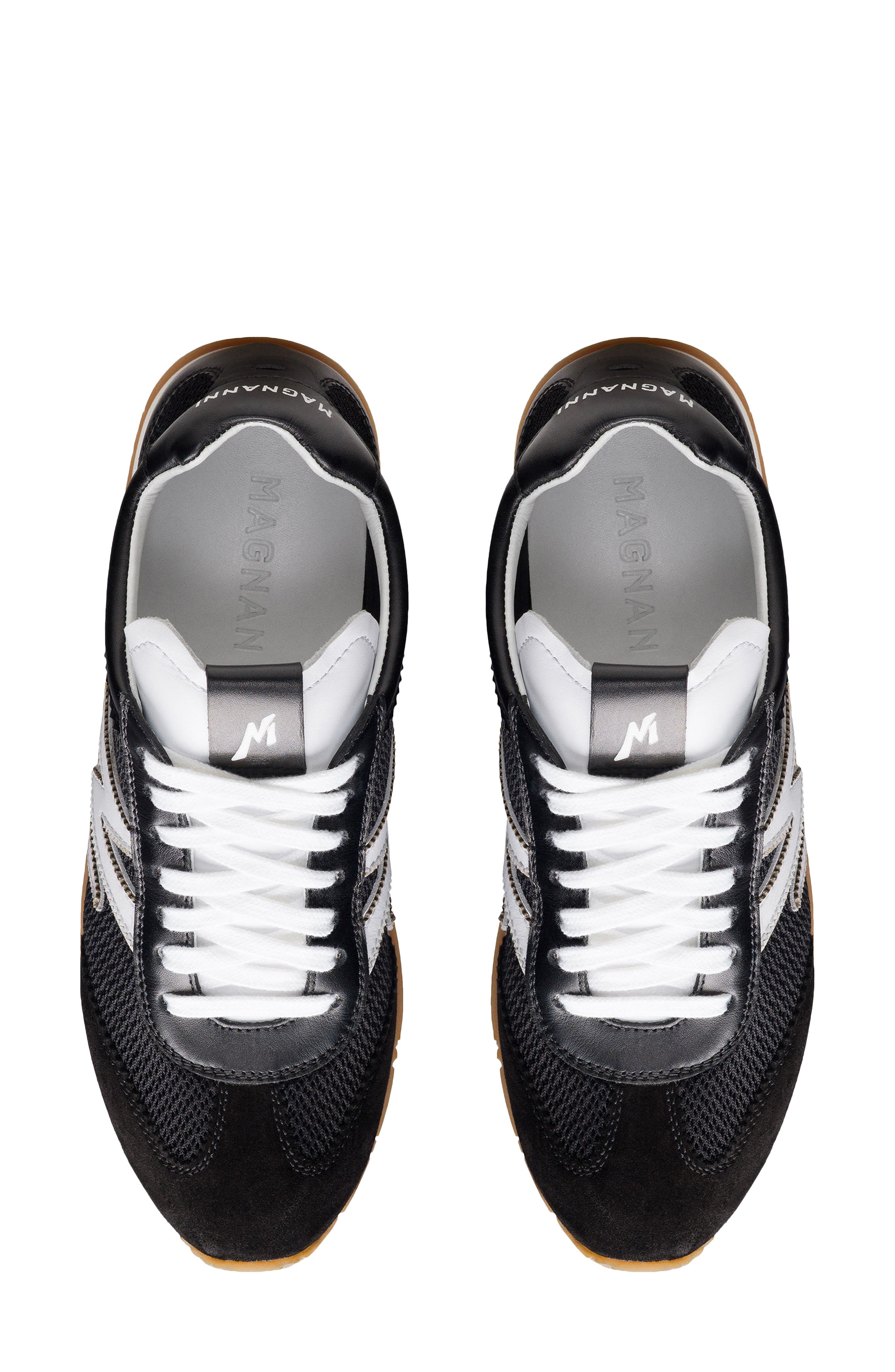 Magnanni Lizzy Sneaker, Alternate, color, White And Black