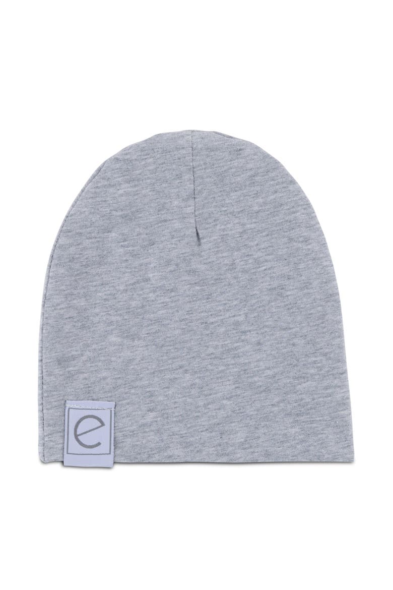 Jersey Cotton Baby Beanie Hat Set 2-Pack, Alternate, color, Heather Grey & Black