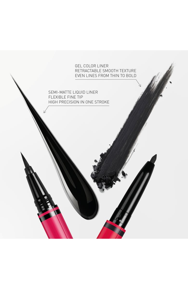 Valentino Twin Liner Gel & Liquid Eyeliner, Alternate, color, 01 Black / Nero