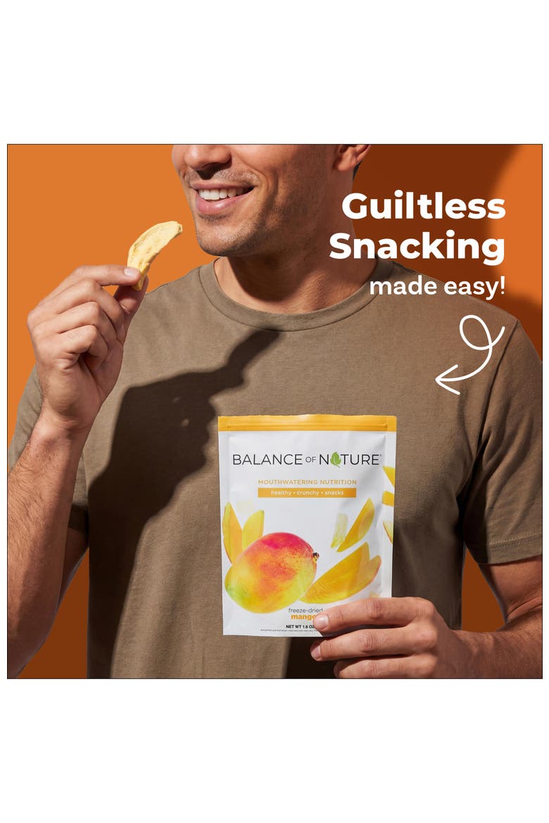 Freeze Dried Mango Slices Real Fruit Snack Five Pack, Alternate, color, None