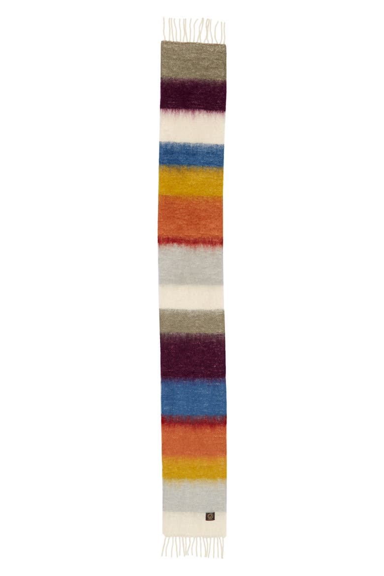 x Ezcaray Matisse Stripe Mohair & Wool Scarf, Alternate, color, MULTICOLOR