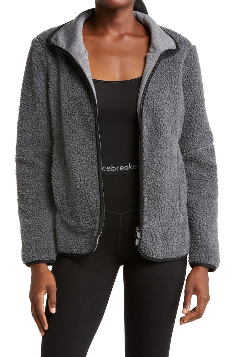 Icebreaker RealFleece Merino Wool Fleece Zip Jacket, Main, color, 