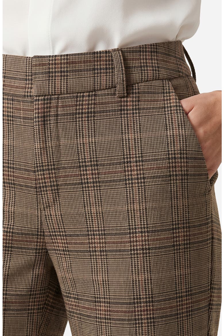 Kelsey Plaid Tapered Leg Pants, Alternate, color, DRIFTWOOD/ MULTI GLEN PLAID