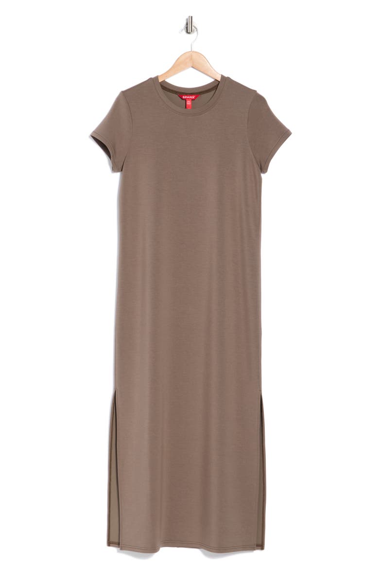 airessentials cinched t-shirt dress AirEssentials Cinched T-Shirt Dress - Black