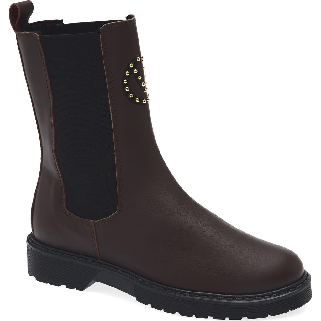 Valentino By Mario Valentino Senna Lug Sole Boot In Brown