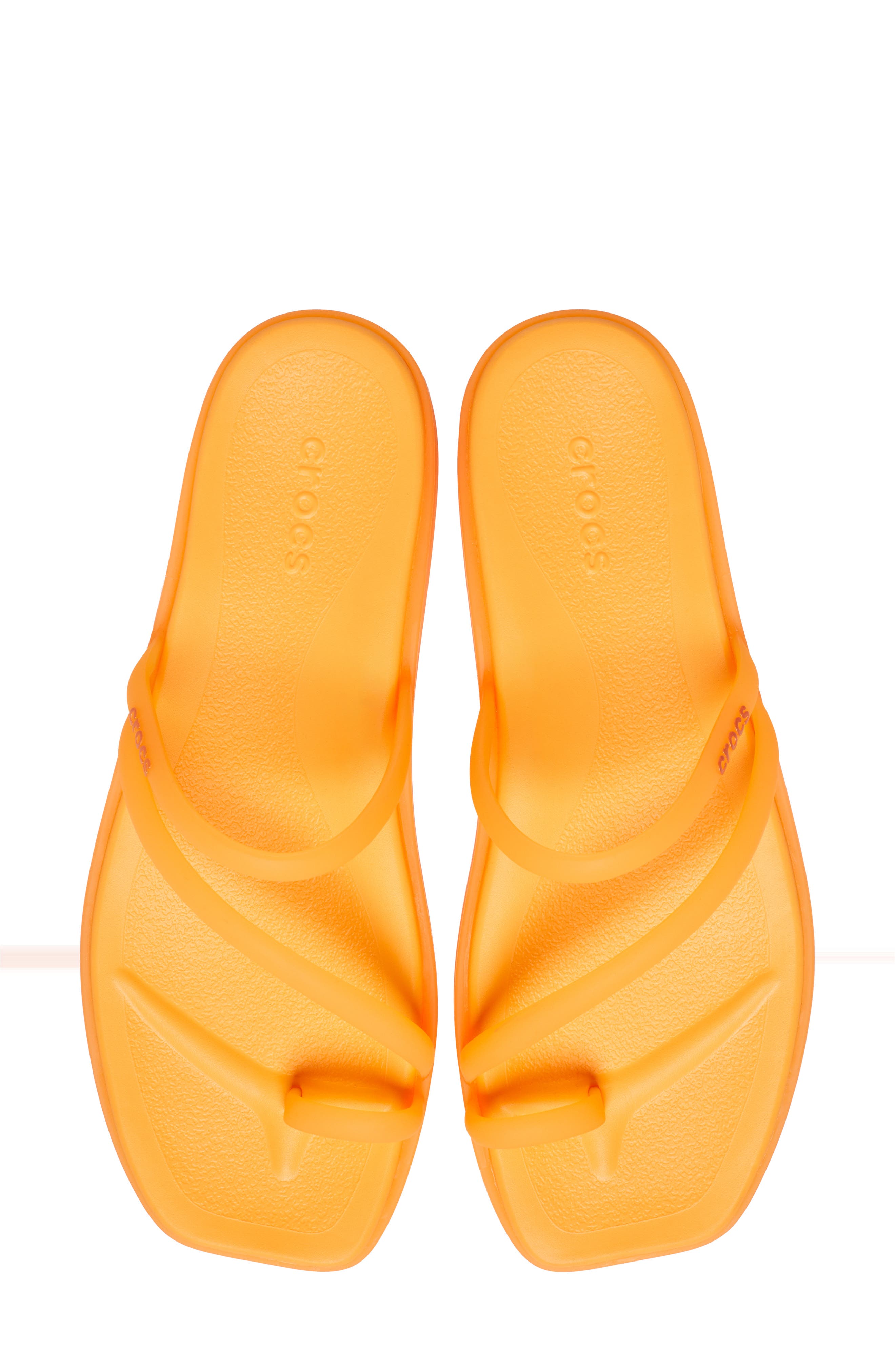 Miami Frosted Toe Loop Sandal, Alternate, color, ORANGE