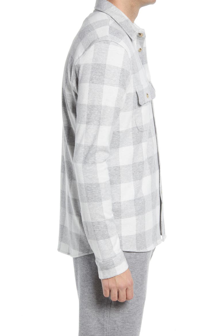 Legend Buffalo Check Flannel Button-Up Shirt, Alternate, color, CLOUD BUFFALO