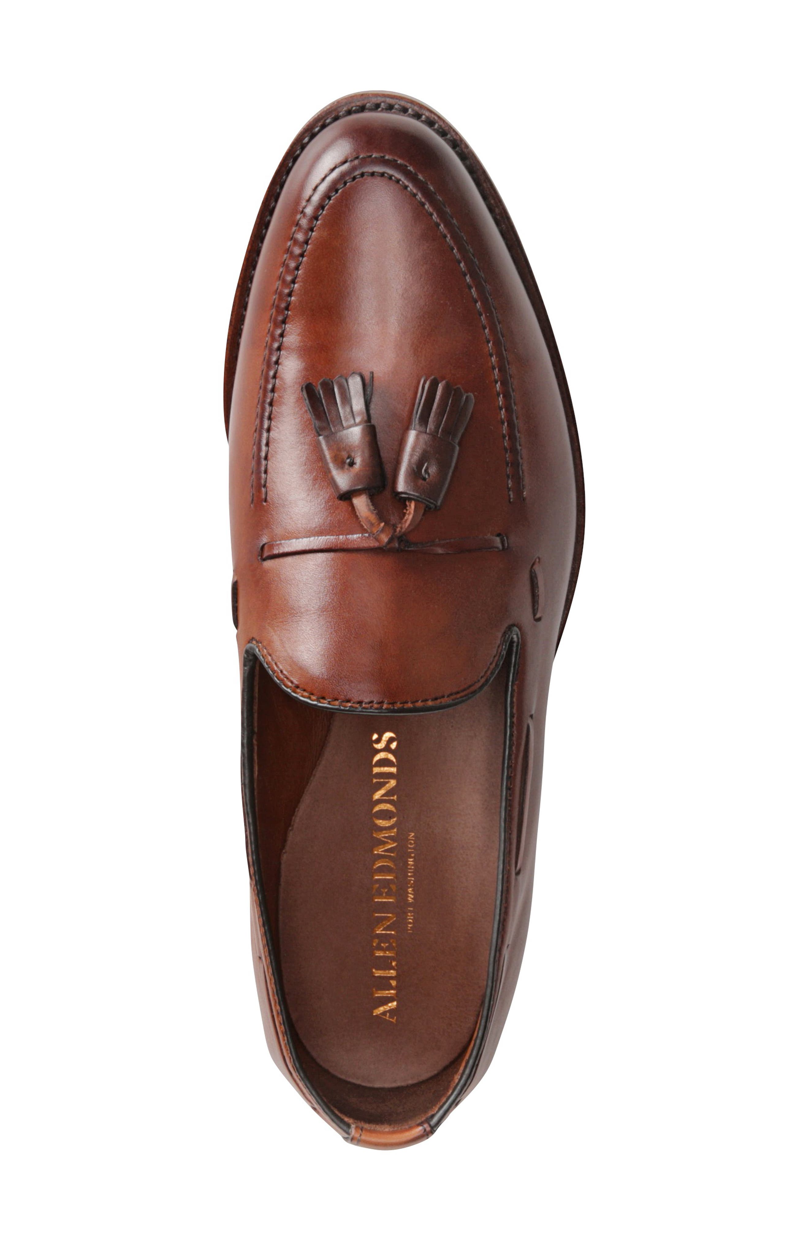 Allen Edmonds Grayson Tassel Loafer, Alternate, color, Dark Chili Leather