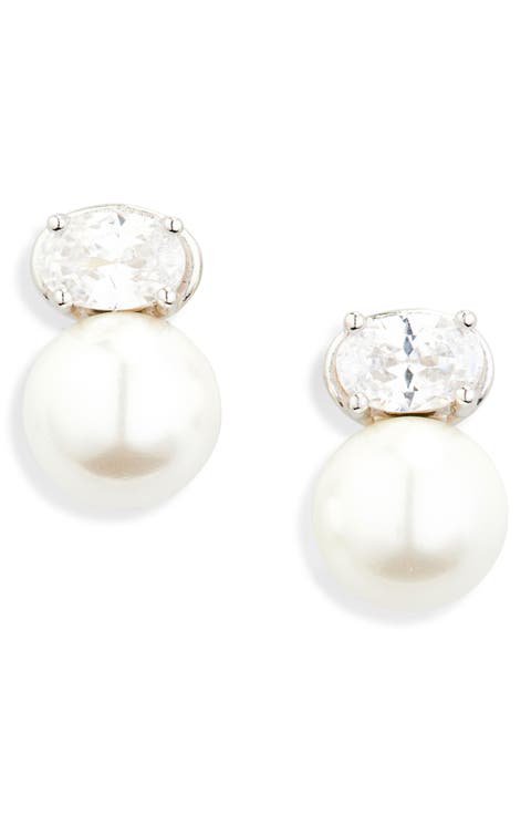 Cleo Pearl & Stone Earrings