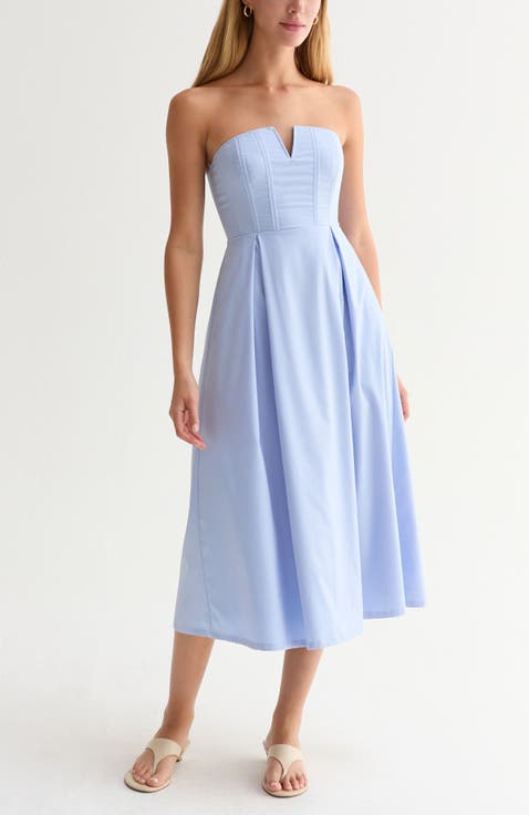 V-wire Modal Blend Midi Dress