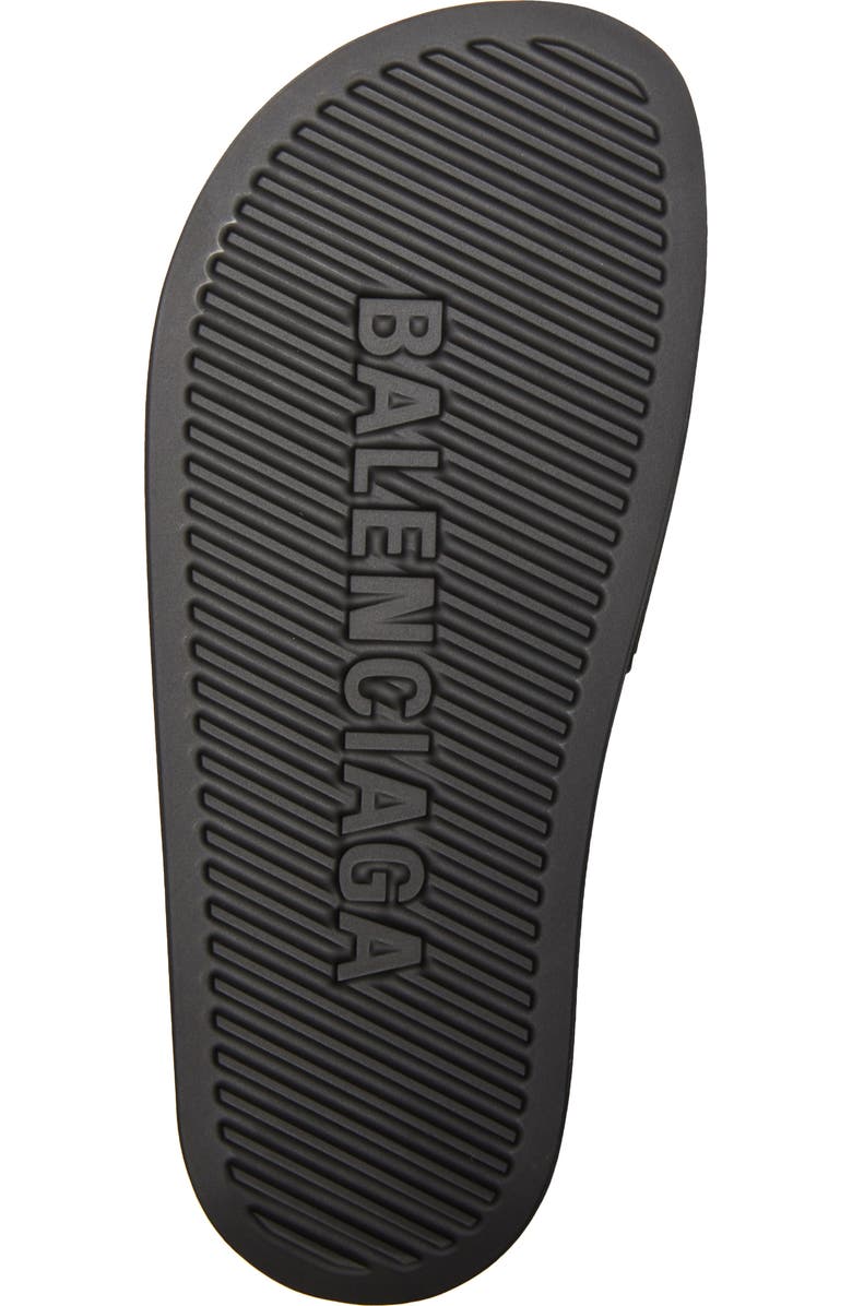 Balenciaga Logo Slide Sandal, Alternate, color,