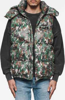 PURPLE BRAND Hooded Down Puffer Vest