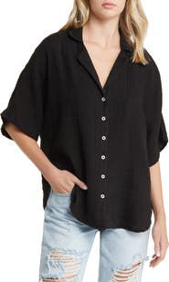 Rip Curl Premium Surf Cotton Gauze Button-Up Shirt