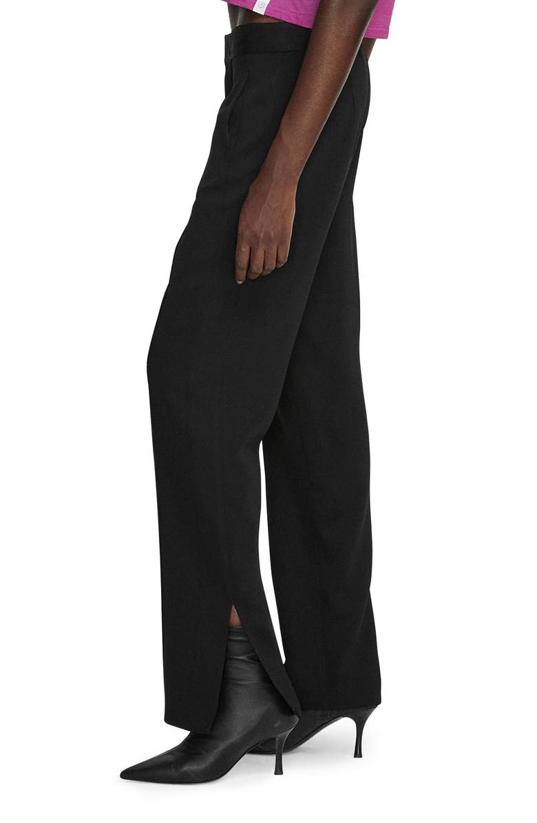 rag & bone Cameron Crepe Slim Leg Pants, Alternate, color, Black