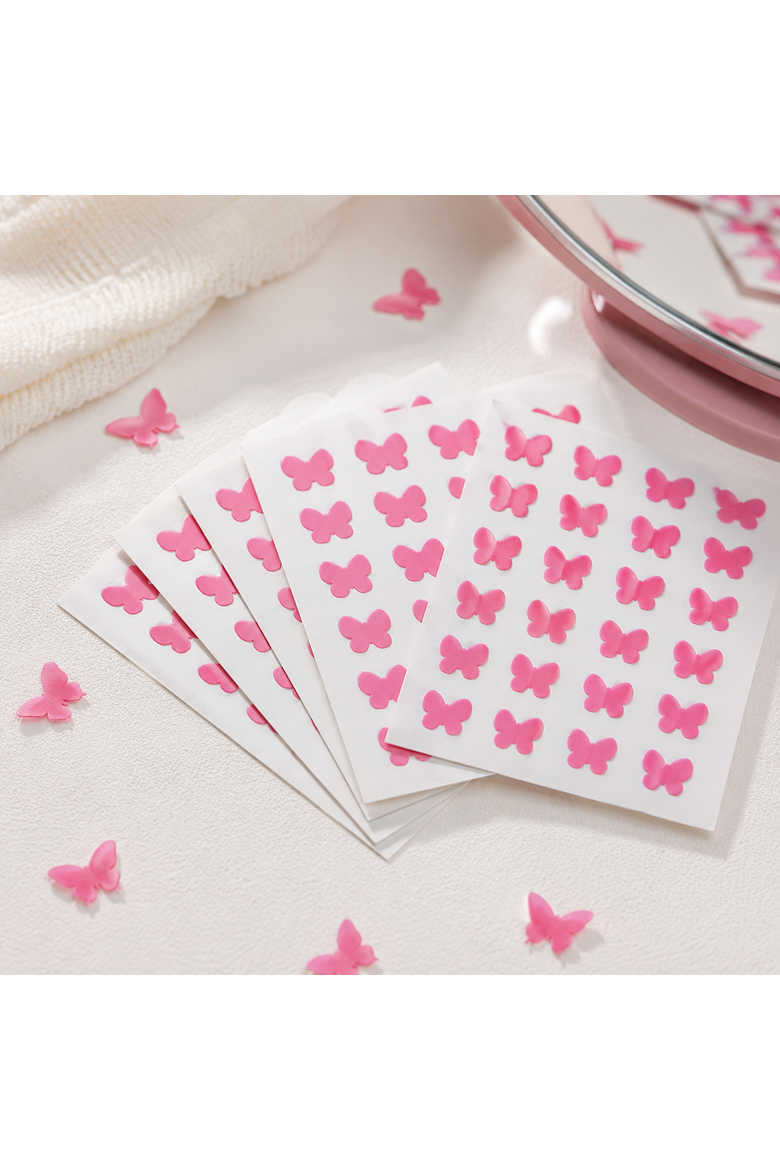 Butterfly Hydrocolloid Pimple Patches, Alternate, color, Multicolor