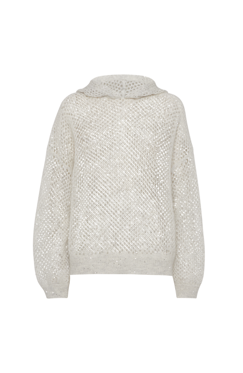 Dazzling mesh sweatshirt