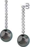 The Pearl Source Tahitian South Sea Pearl & Diamond Serena Earrings