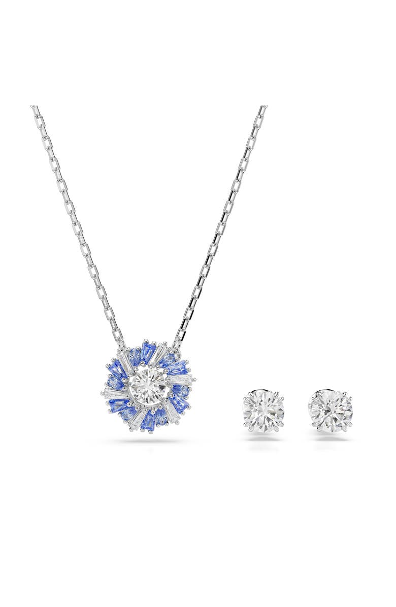 Swarovski Idyllia Crystal Pendant Necklace & Stud Earrings Set, Main, color, 