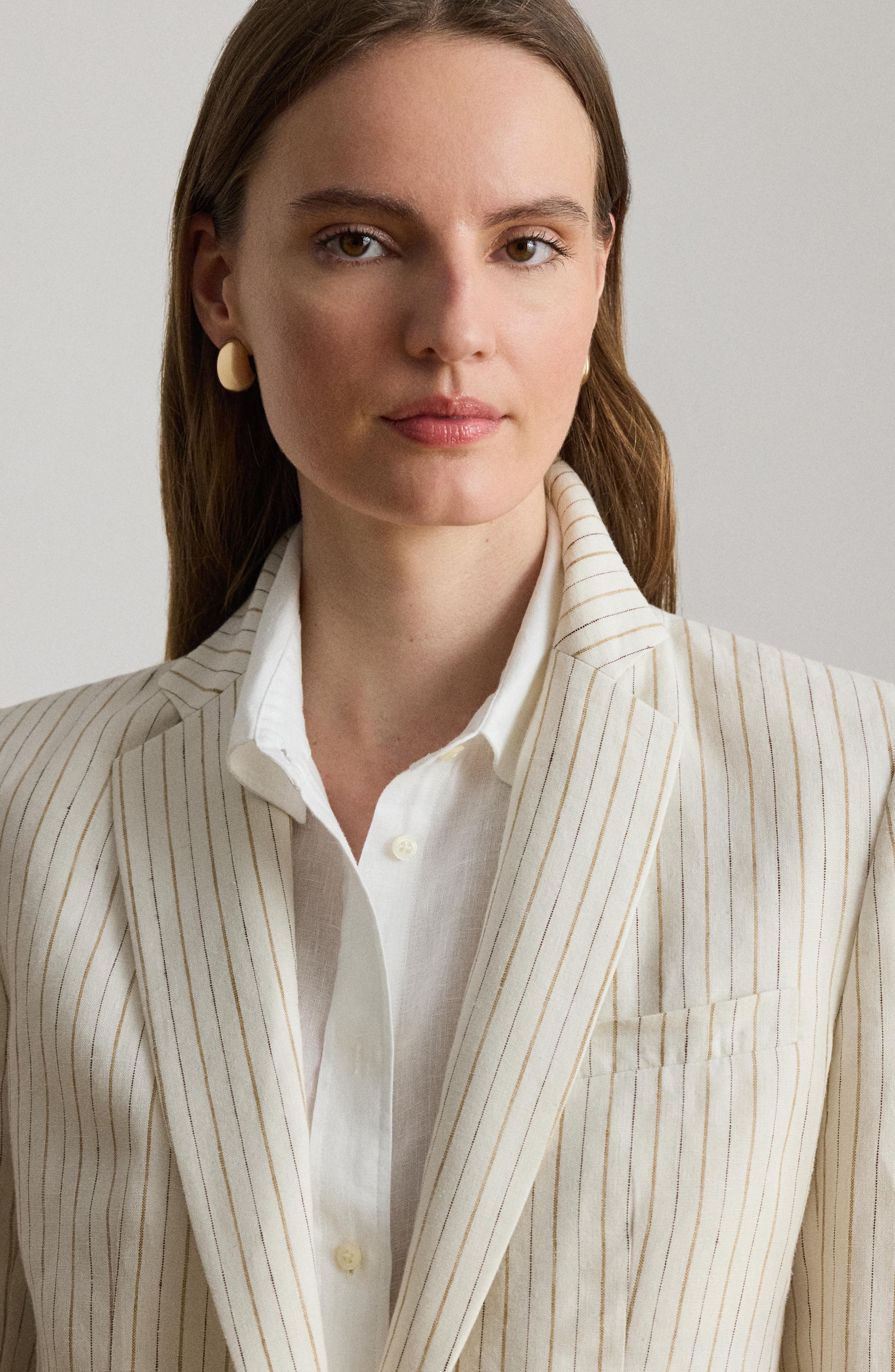 Lauren Ralph Lauren Mixed Stripe Linen Jacket — фото 5