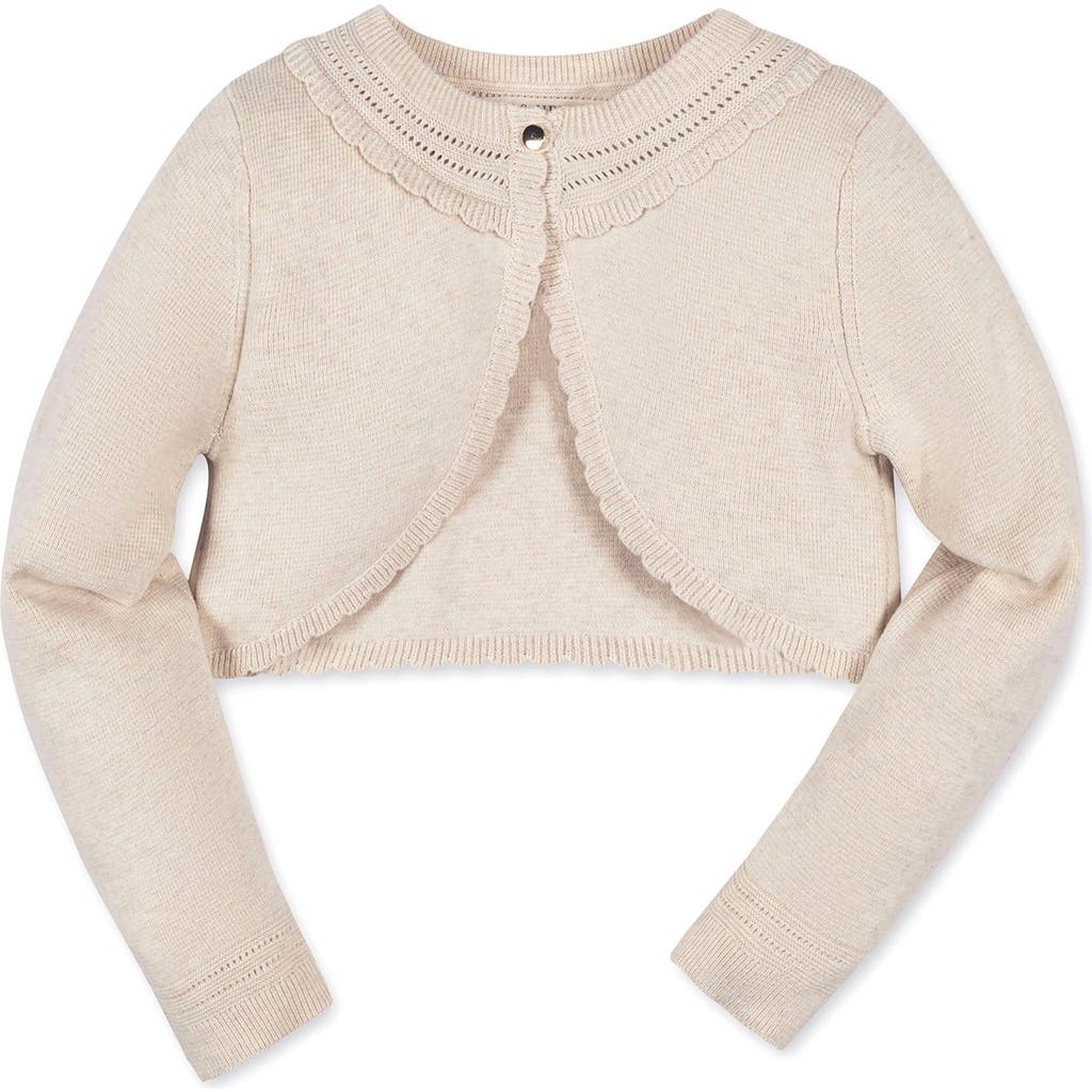 HOPE & HENRY HOPE & HENRY GIRLS' ORGANIC CROPPED SPECIAL CARDIGAN, KIDS