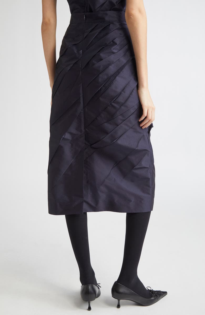 Shushu/Tong Pleated Satin Midi Skirt, Alternate, color,