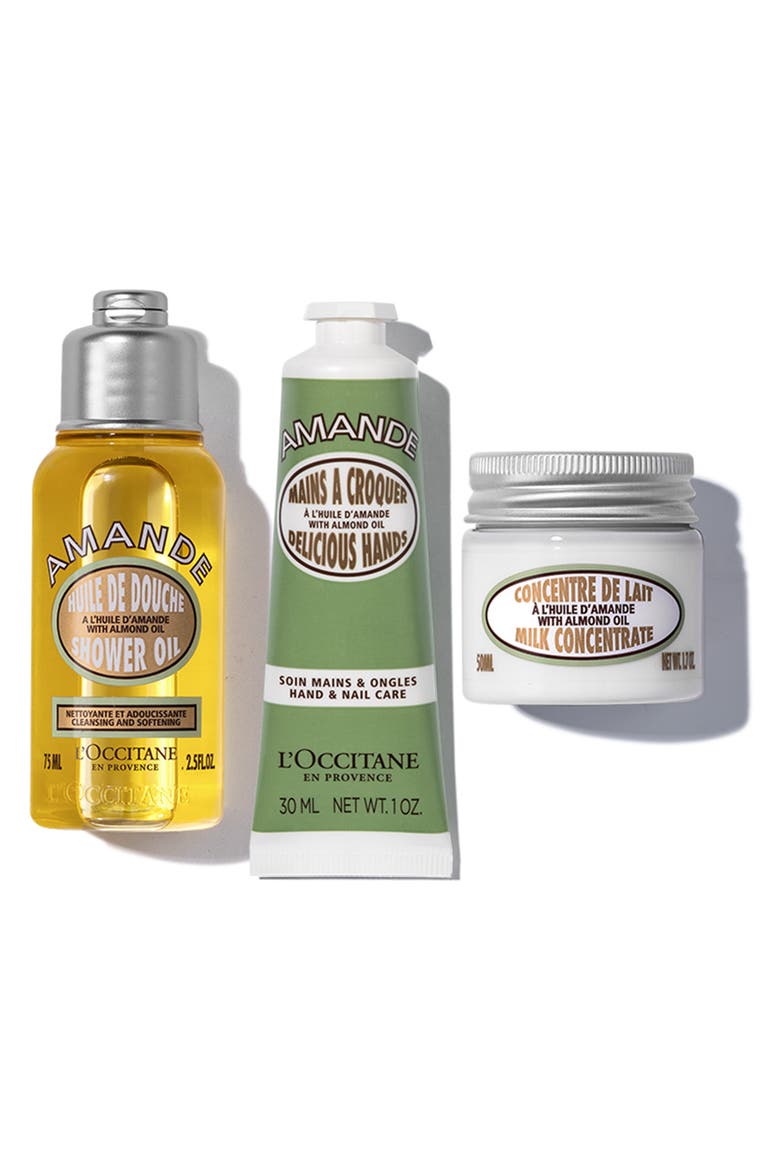Almond 3-Piece Travel Set, Alternate, color, NO COLOR