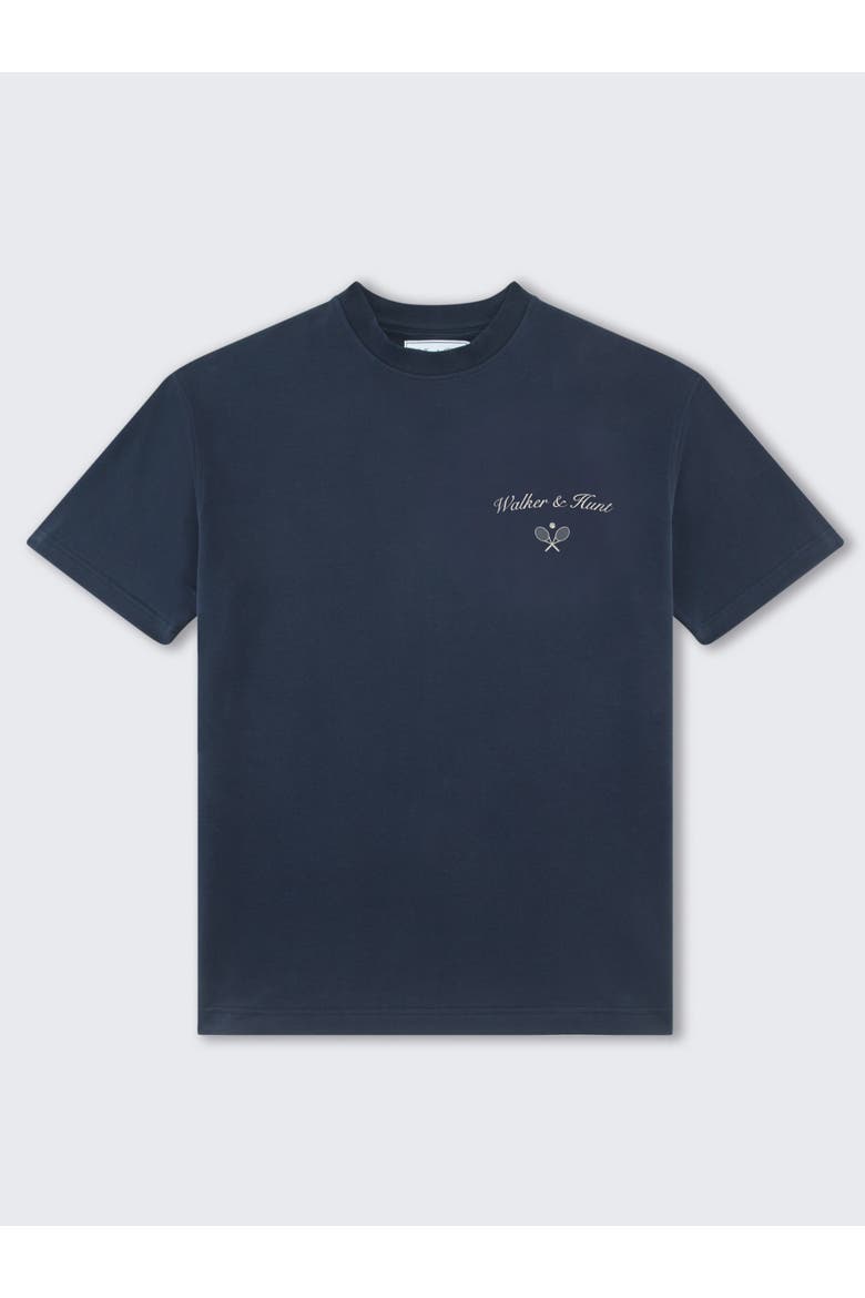 Saint-Tropez Tennis Club Oversized Tee, Alternate, color, Navy